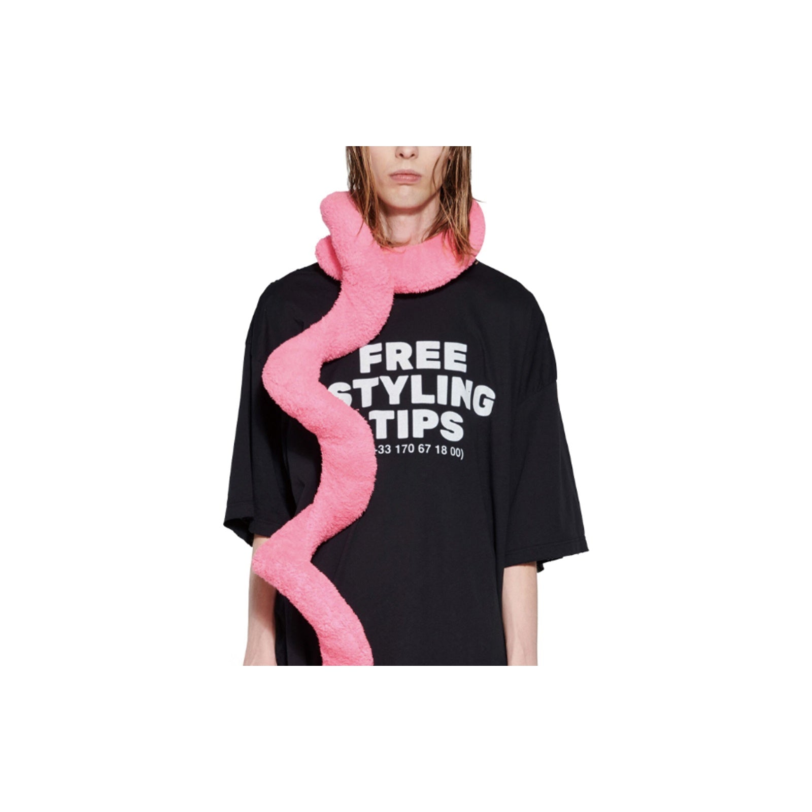 Kaos Pendek Balenciaga dengan Motif Gambar/Cetak, Cocok untuk Pria dan Wanita -BL-45