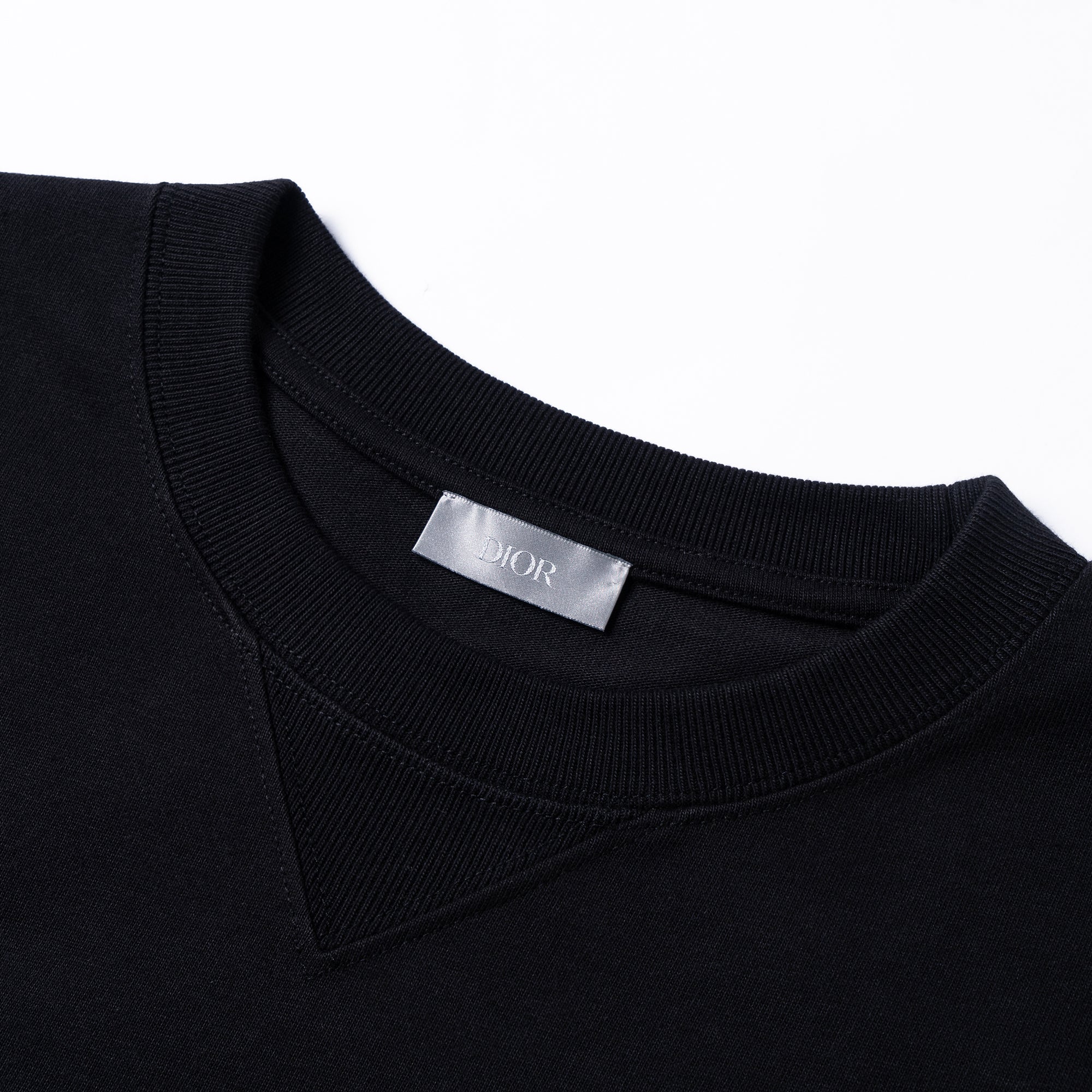 Kaos Pendek DIOR dengan Motif Gambar/Cetak, Cocok untuk Pria dan Wanita  -D-06-S