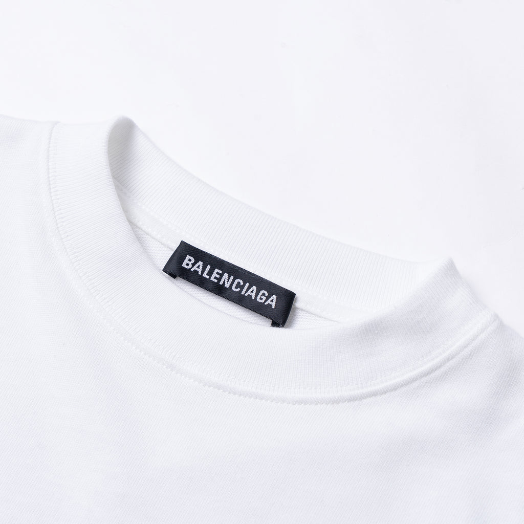 Kaos Pendek Balenciaga dengan Motif Gambar/Cetak, Cocok untuk Pria dan Wanita -BL-32