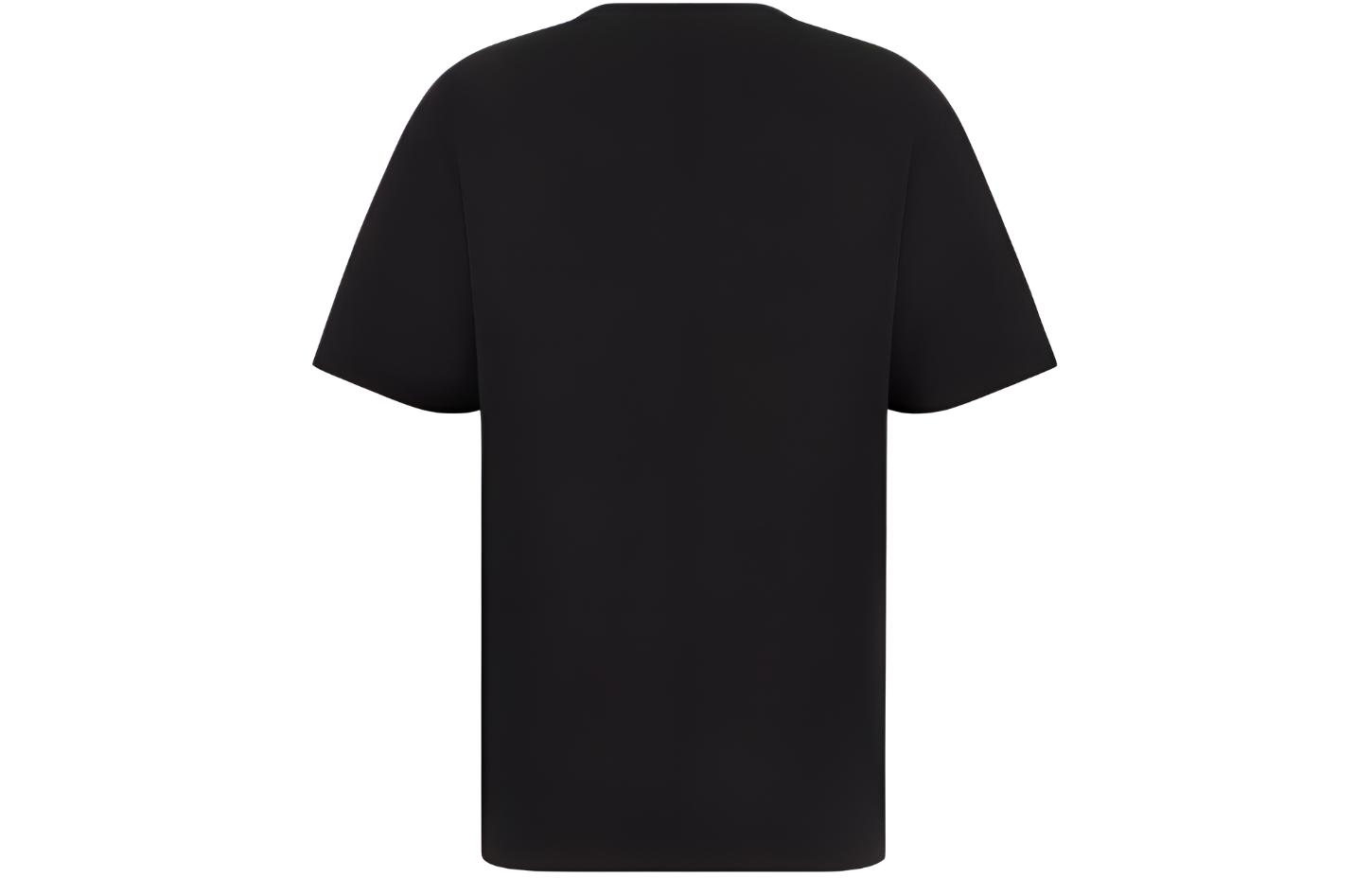 Kaos Pendek DIOR dengan Motif Gambar/Cetak, Cocok untuk Pria dan Wanita  -D-03