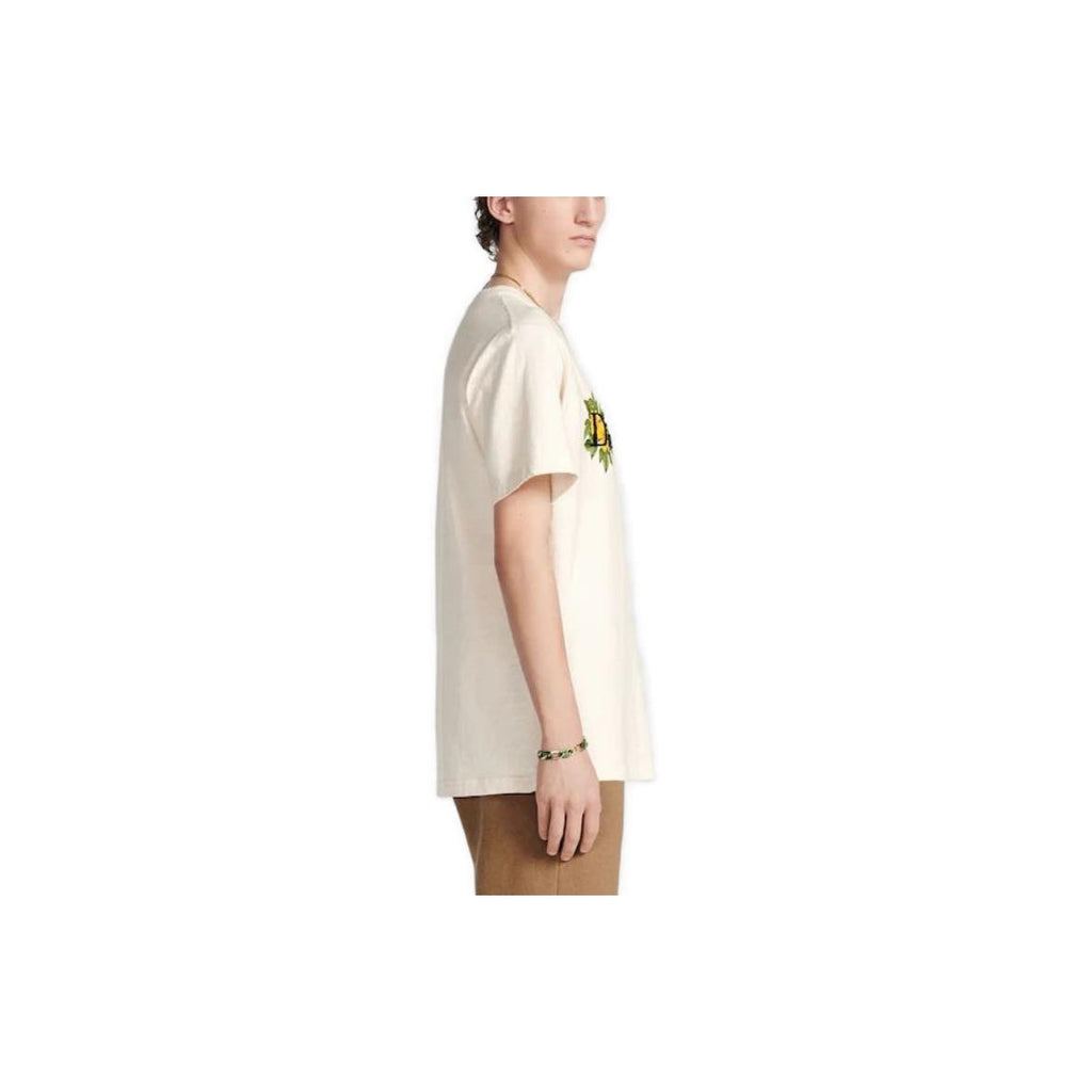 Kaos Pendek DIOR dengan Motif Gambar/Cetak, Cocok untuk Pria dan Wanita  -D-08