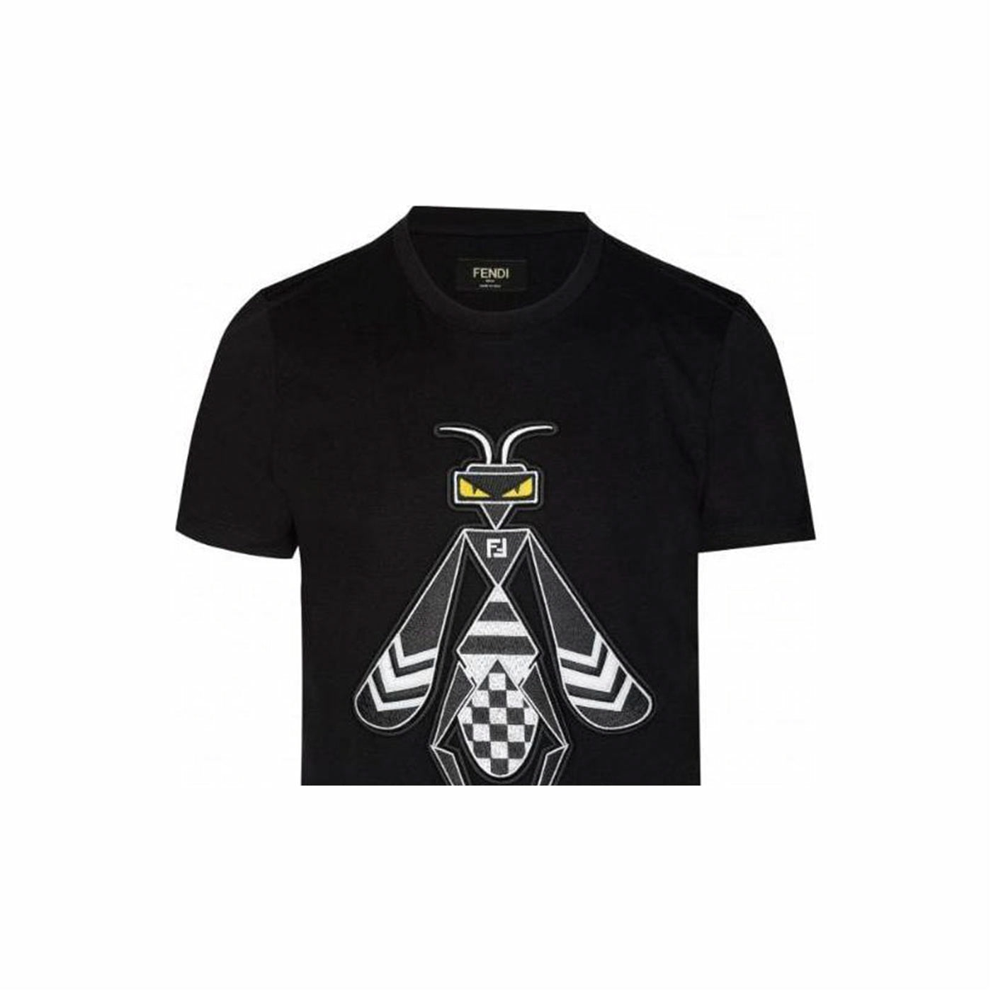 Kaos Pendek FENDI dengan Motif Gambar/Cetak, Cocok untuk Pria dan WanitaF-48