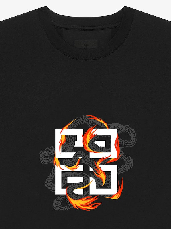 Kaos Givenchy Bermotif, Unisex -J-20