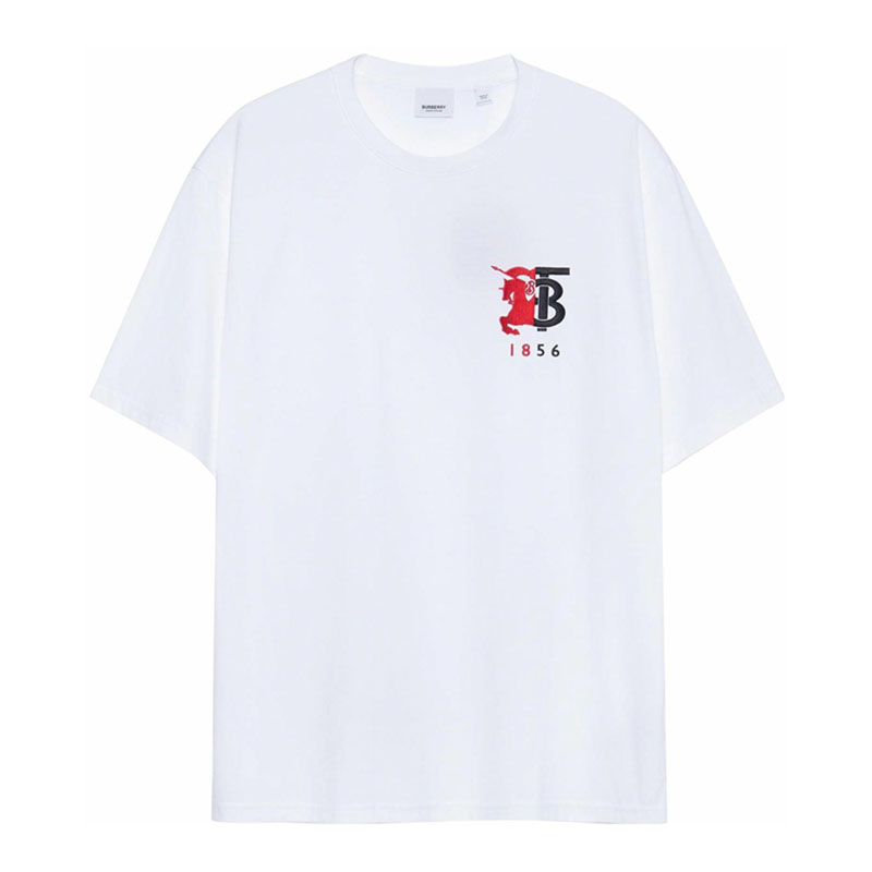 Burberry Kaos Logo Seri Huruf, Unisex, COD '"B-52